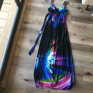 B. Smart Colorful Maxi Dress